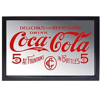 Coca-Cola コカコーラ ビッグ パブミラー 壁掛け鏡 アメリカン雑貨 Coca-Cola コカコーラ ビッグ パブミラー 壁掛け鏡 アメリカン雑貨